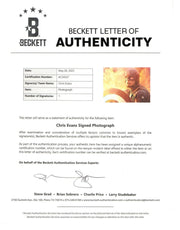 Chris Evans Signed 11x14 Photo from Captain America Beckett COA - Detail View