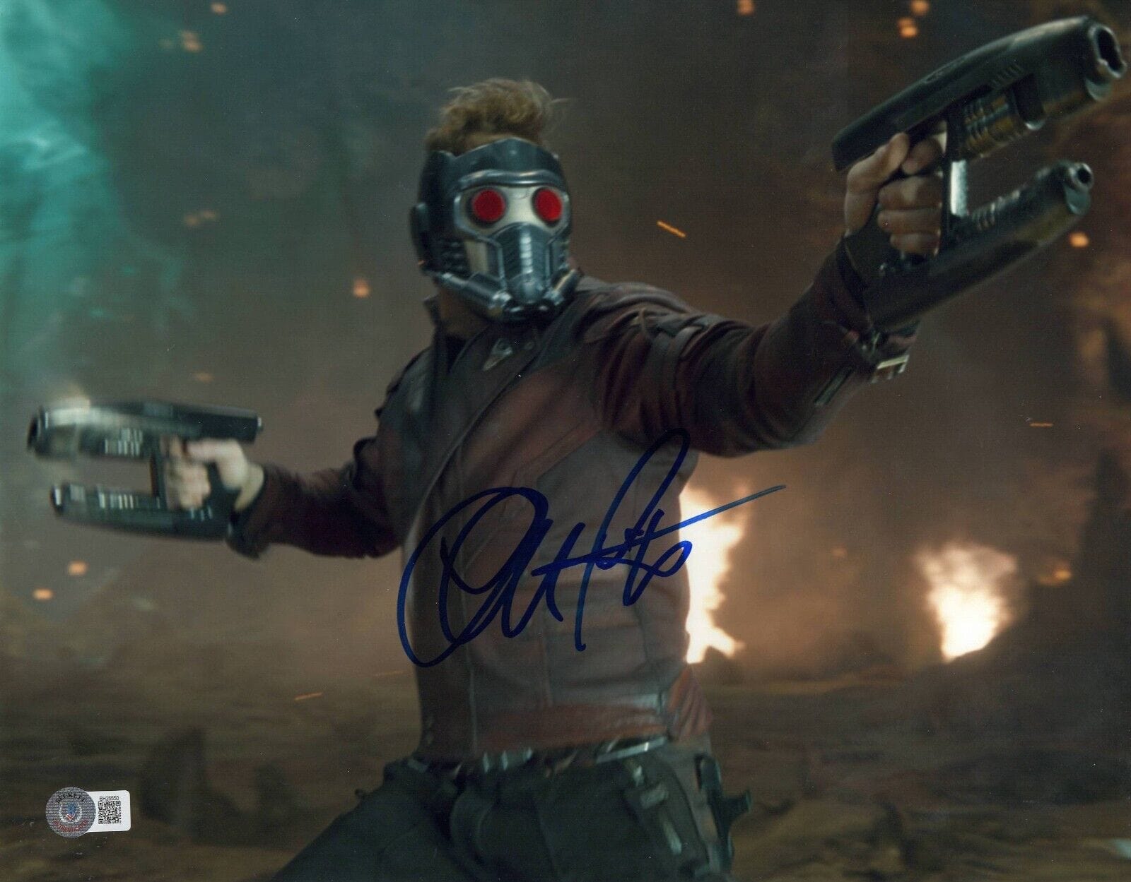 Chris Pratt Signed 11x14 Photo from Guardians of the Galaxy Beckett COA - Item #3