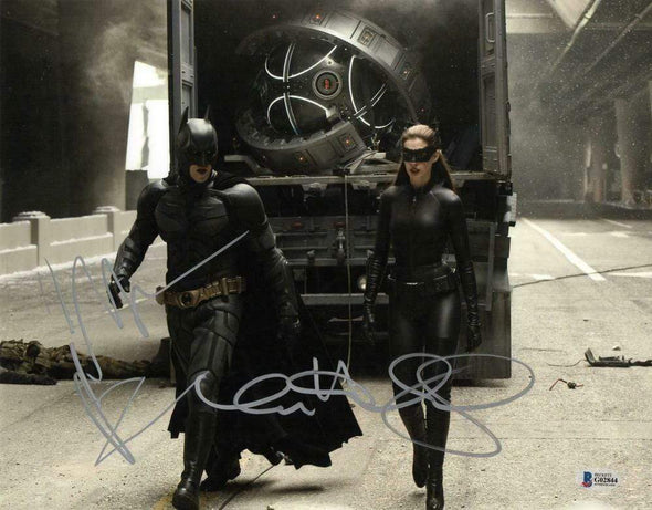 Christian Bale & Anne Hathaway Authentic Autographed 11x14 Photo - Prime Time Signatures - TV & Film