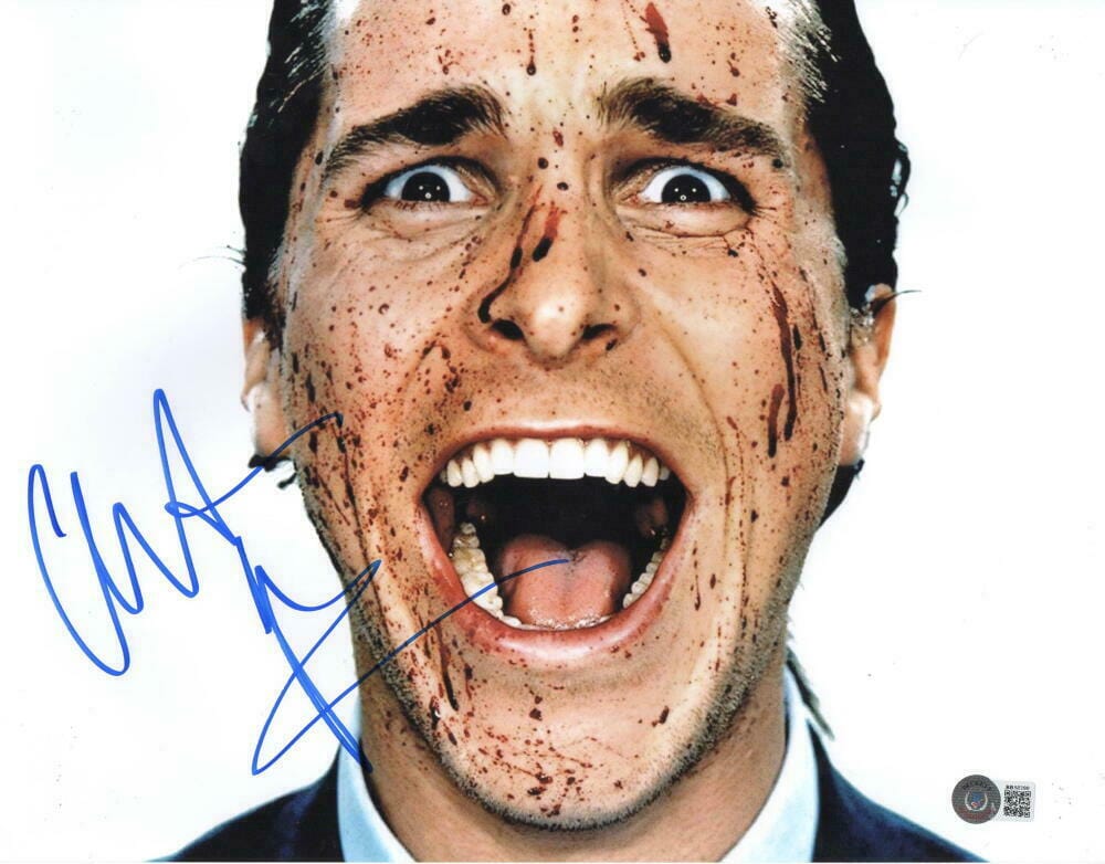 Christian Bale Signed 11x14 Photo from American Psycho Beckett COA - Item #11