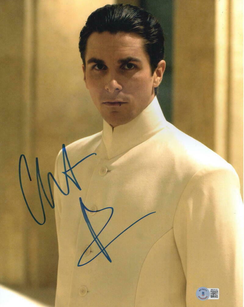 Christian Bale Signed 11x14 Photo from Equilibrium Beckett COA