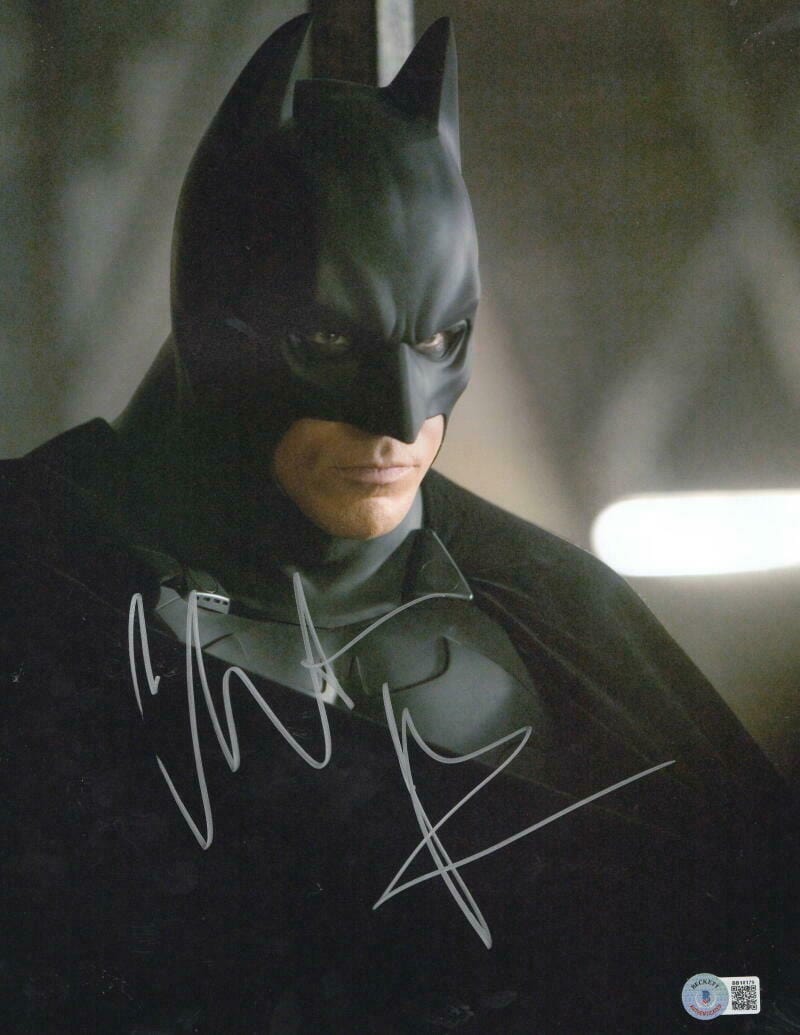 Christian Bale Signed 11x14 Photo from The Dark Knight Beckett COA - Item #62