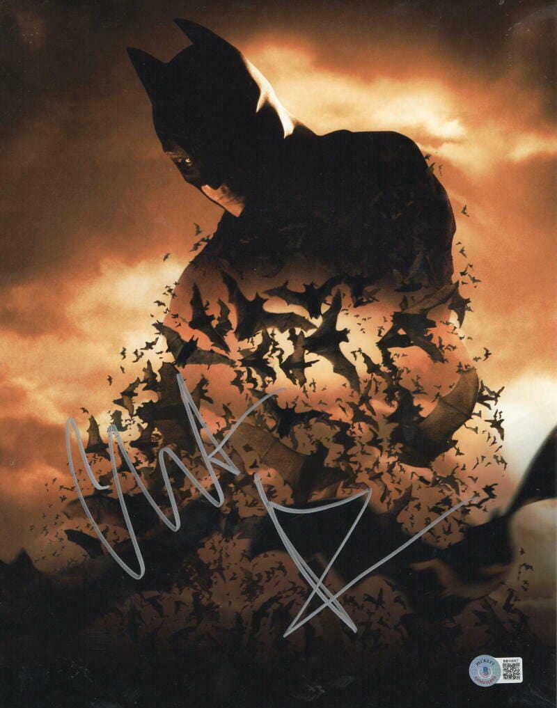 Christian Bale Signed 11x14 Photo from The Dark Knight Beckett COA - Item #60