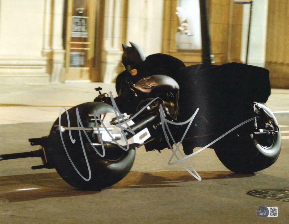 Christian Bale Signed 11x14 Photo from The Dark Knight Beckett COA - Item #59