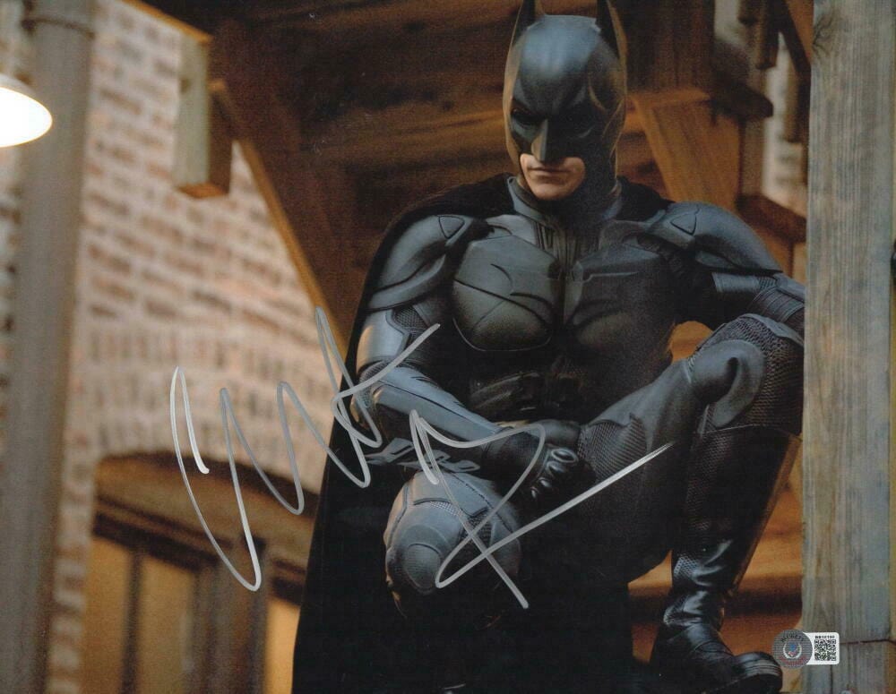 Christian Bale Signed 11x14 Photo from The Dark Knight Beckett COA - Item #57