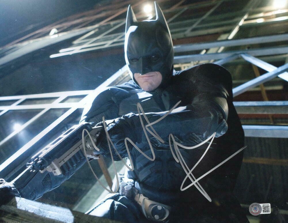 Christian Bale Signed 11x14 Photo from The Dark Knight Beckett COA - Item #56
