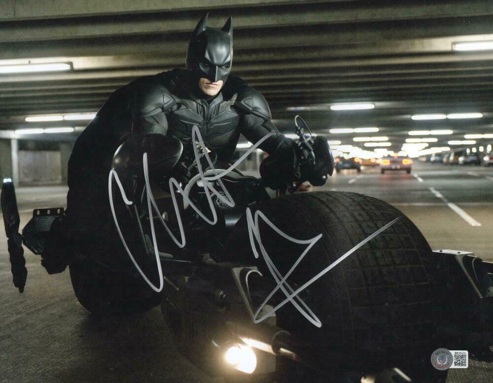Christian Bale Signed 11x14 Photo from The Dark Knight Beckett COA - Item #55