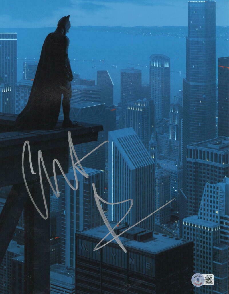 Christian Bale Signed 11x14 Photo from The Dark Knight Beckett COA - Item #46