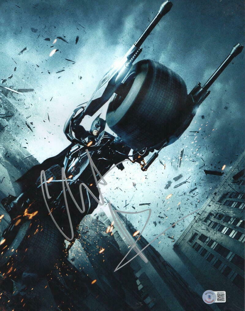 Christian Bale Signed 11x14 Photo from The Dark Knight Beckett COA - Item #45