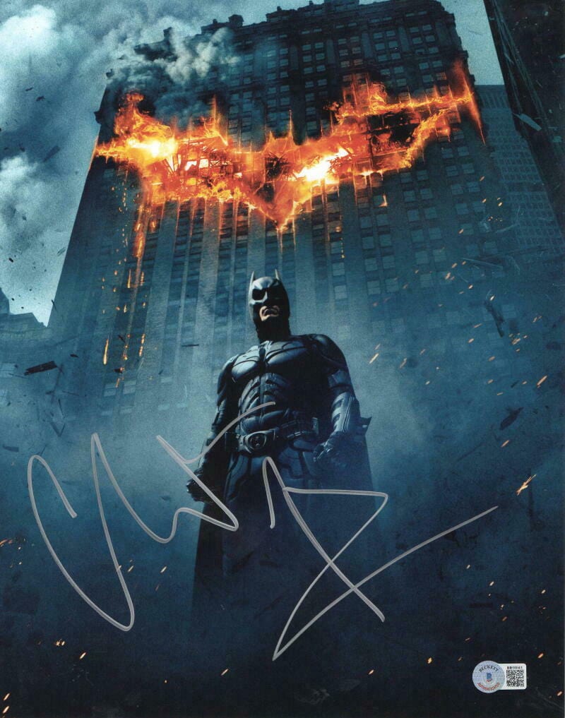 Christian Bale Signed 11x14 Photo from The Dark Knight Beckett COA - Item #44