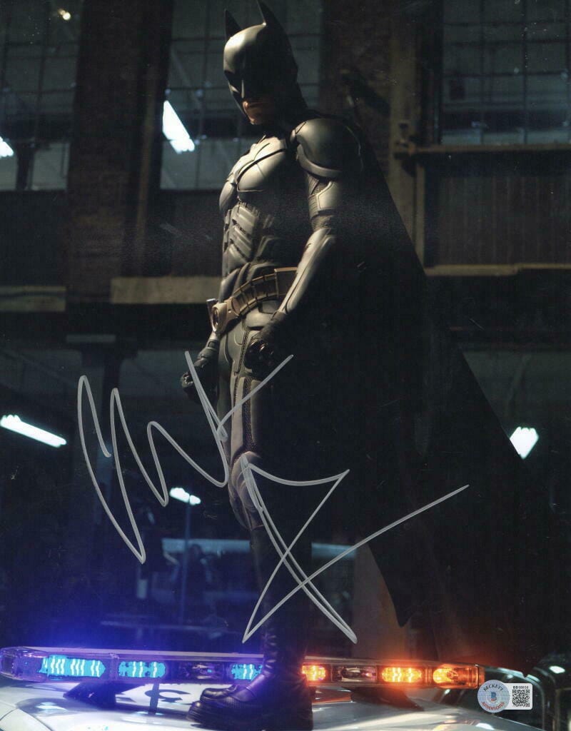Christian Bale Signed 11x14 Photo from The Dark Knight Beckett COA - Item #43