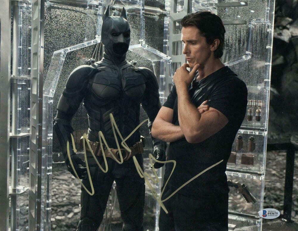 Christian Bale Signed 11x14 Photo from The Dark Knight Beckett COA - Item #37