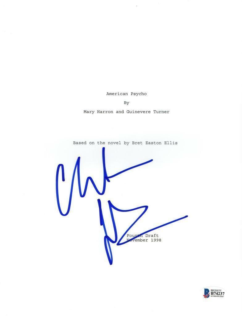 Christian Bale Authentic Autographed 'American Psycho' Script - Prime Time Signatures - TV & Film