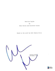 Christian Bale Signed Script from American Psycho Beckett COA