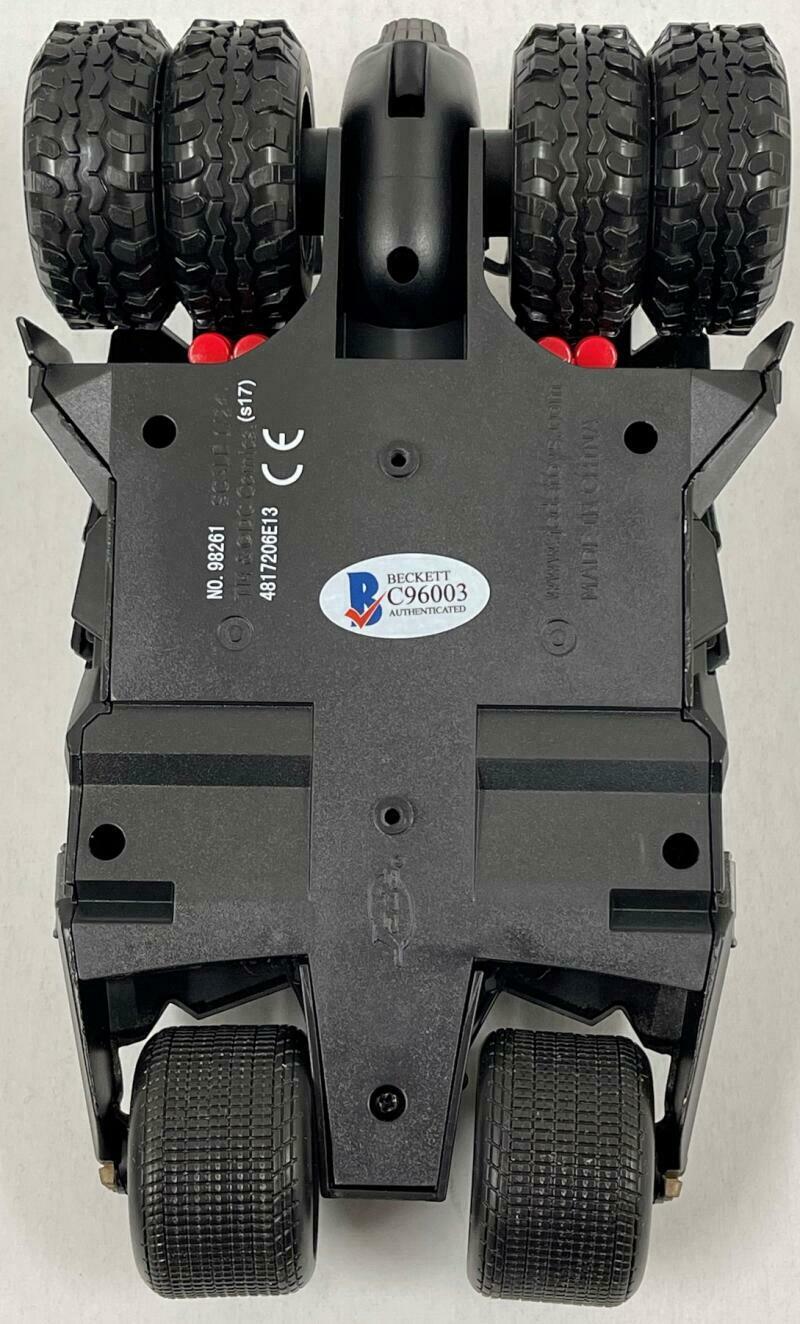 Christian Bale Signed Model Car from The Dark Knight Beckett COA - Detail View