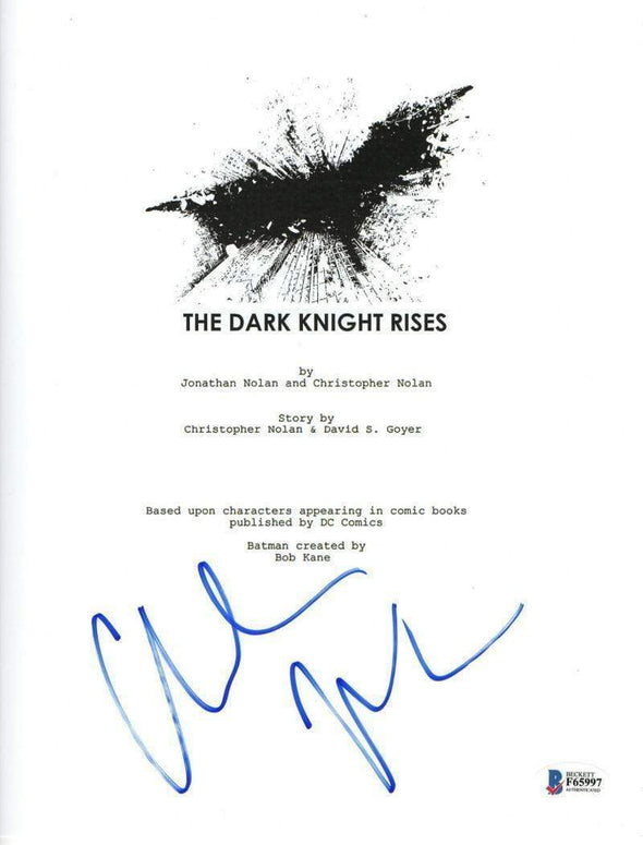 Christian Bale Authentic Autographed 'The Dark Knight Rises' Script - Prime Time Signatures - TV & Film