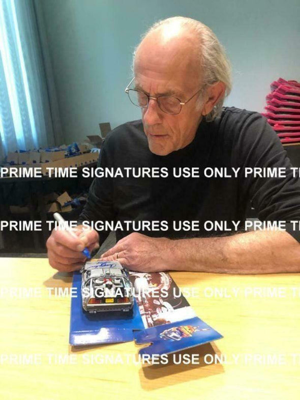 Christopher Lloyd Authentic Autographed 1:24 Back to the Future Part 2 Delorean - Prime Time Signatures - TV & Film