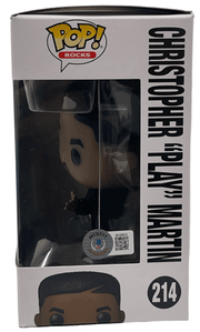 Christopher Play Martin Signed Funko Beckett COA - Detail View