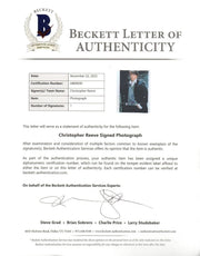 Christopher Reeve Signed 8x10 Photo from Superman Beckett COA - Detail View