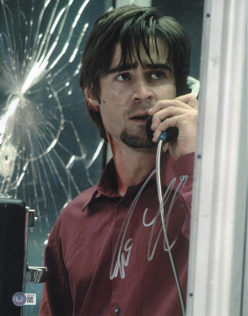 Colin Farrell Signed 11x14 Photo from Phone Booth Beckett COA