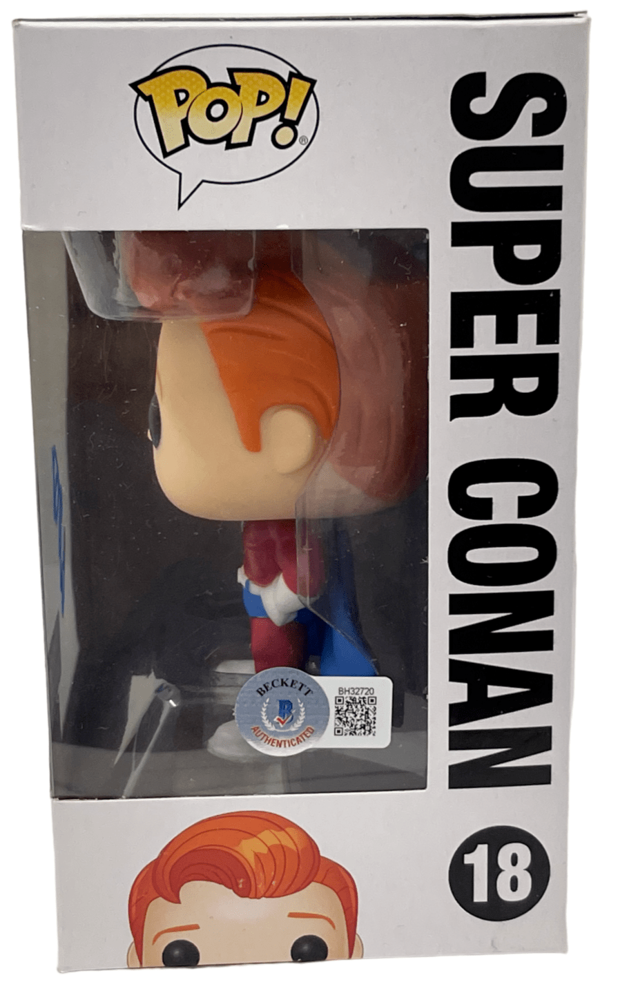 Conan O'Brien Signed Funko from Conan Beckett COA - Detail View