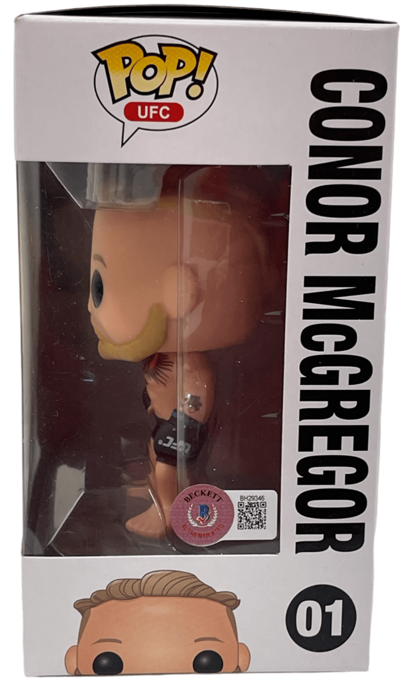 Conor McGregor Signed UFC Funko Beckett COA - Detail View