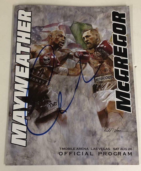 Conor McGregor Authentic Autographed Official Mayweather McGregor Fight Program - Prime Time Signatures - Sports