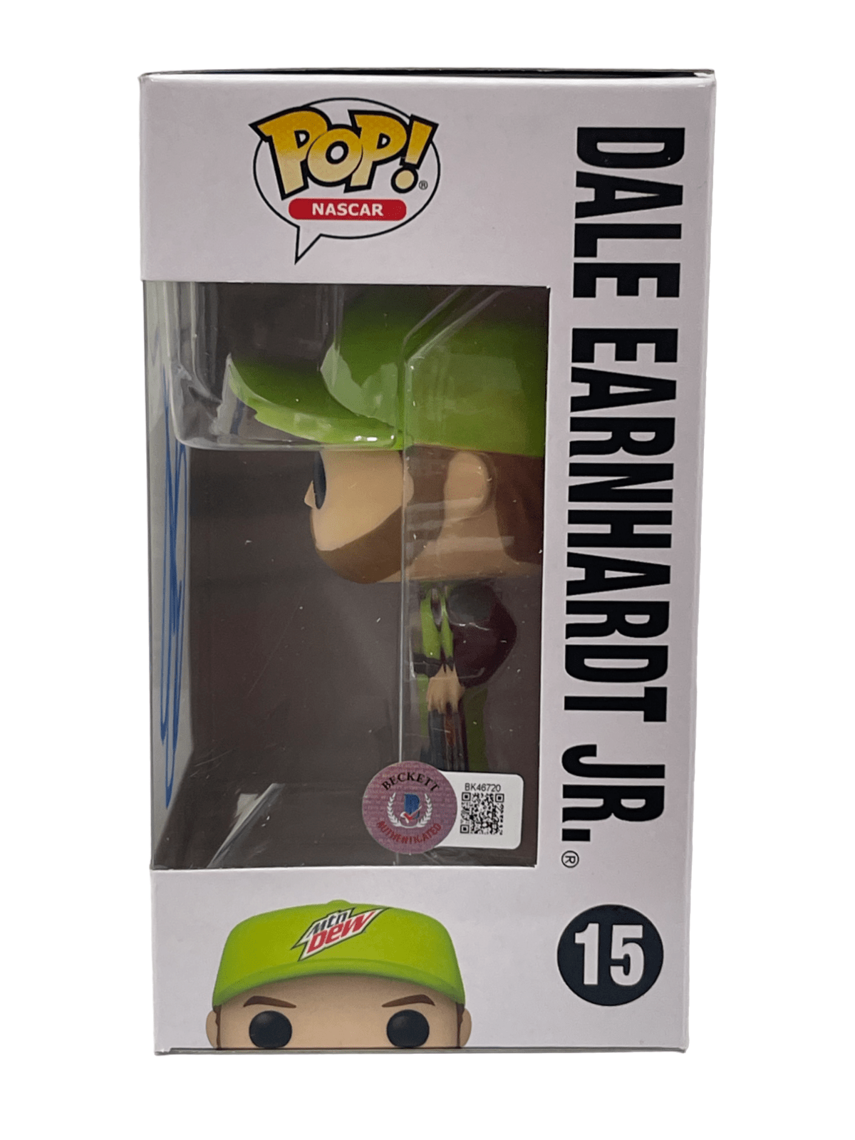 Dale Earnhardt Jr Signed Funko Beckett COA - Detail View
