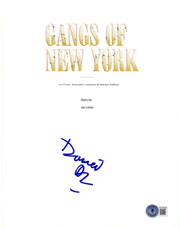 Daniel Day Lewis Signed Script from Gangs of New York Beckett COA