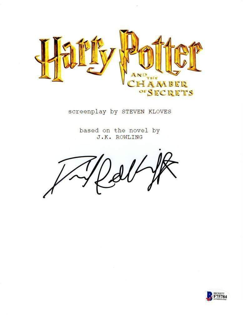 Daniel Radcliffe Authentic Autographed 'Harry Potter and the Chamber of Secrets' Script - Prime Time Signatures - TV & Film