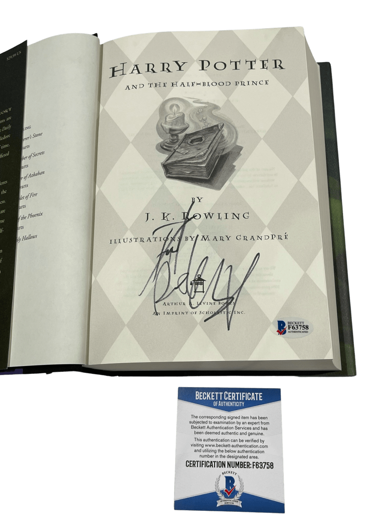Daniel Radcliffe Authentic Autographed Harry Potter and the Half-Blood Prince Hardcover Book #2
