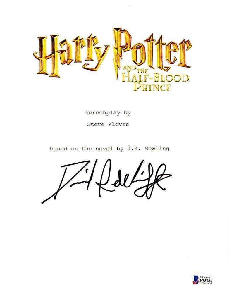 Daniel Radcliffe Authentic Autographed 'Harry Potter and the Half-Blood Prince' Script - Prime Time Signatures - TV & Film