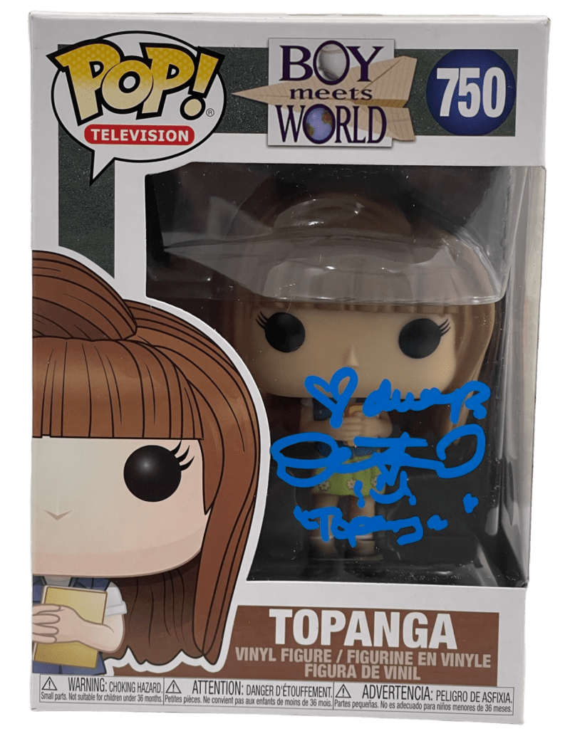 Danielle Fishel Authentic Autographed Topanga Boy Meets World 750 Funko Pop Figure