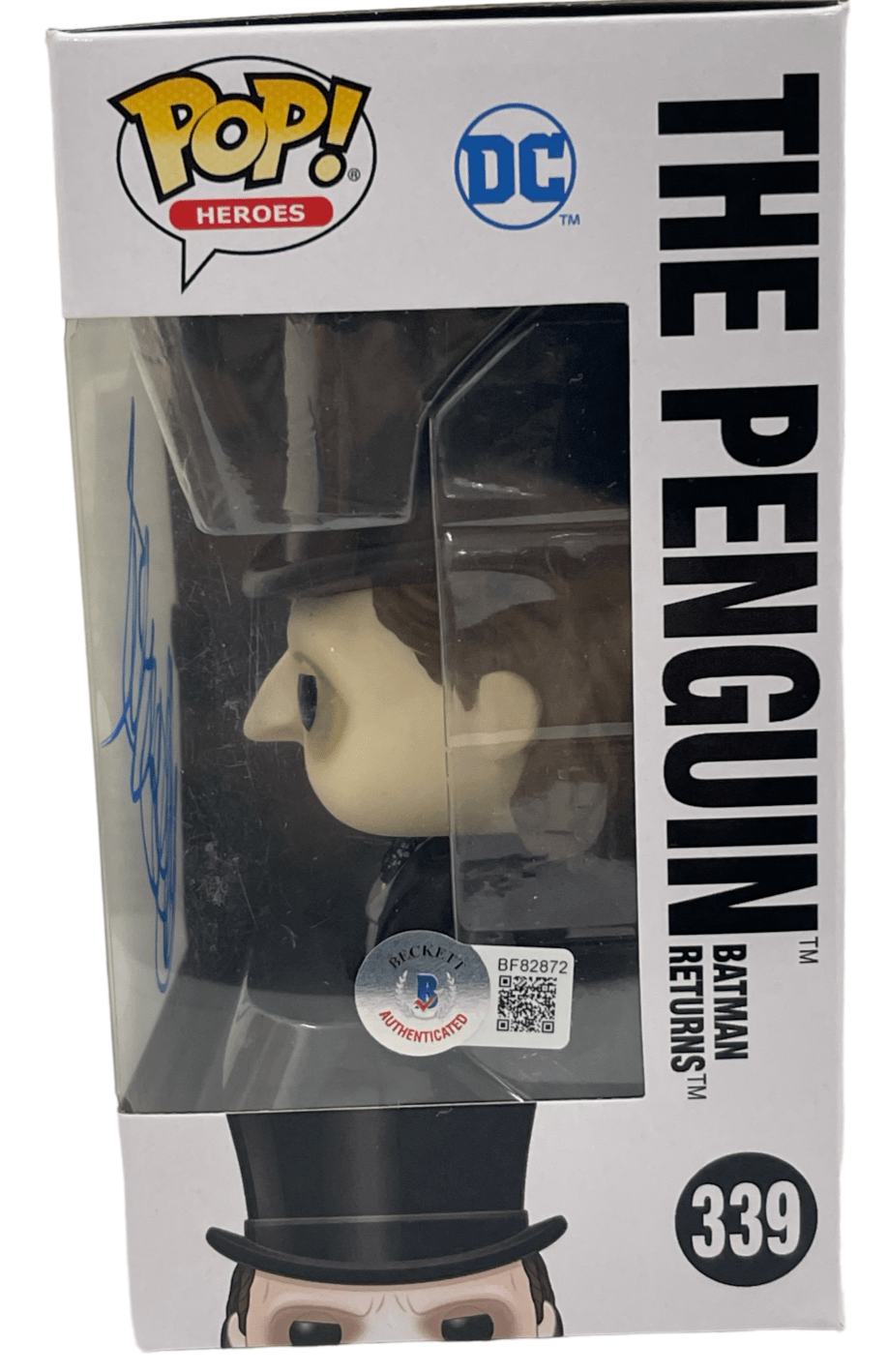 Danny DeVito Signed Funko from Batman Returns Beckett COA - Detail View