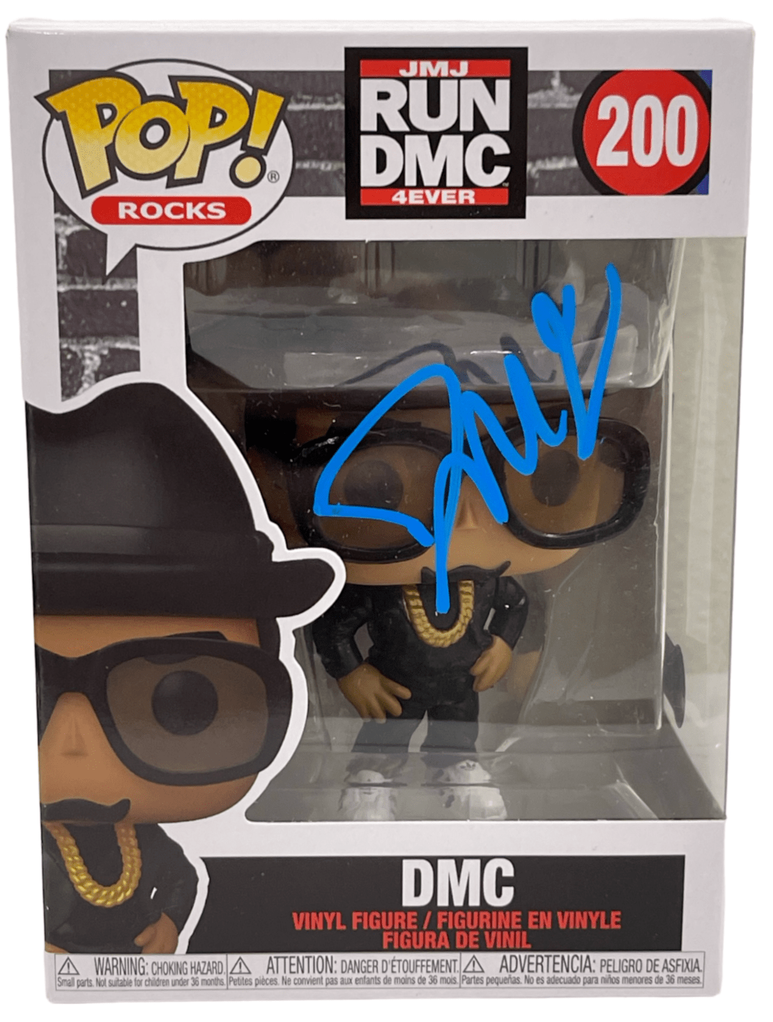 Darryl McDaniels Authentic Autographed Run DMC 200 Funko Pop Figure