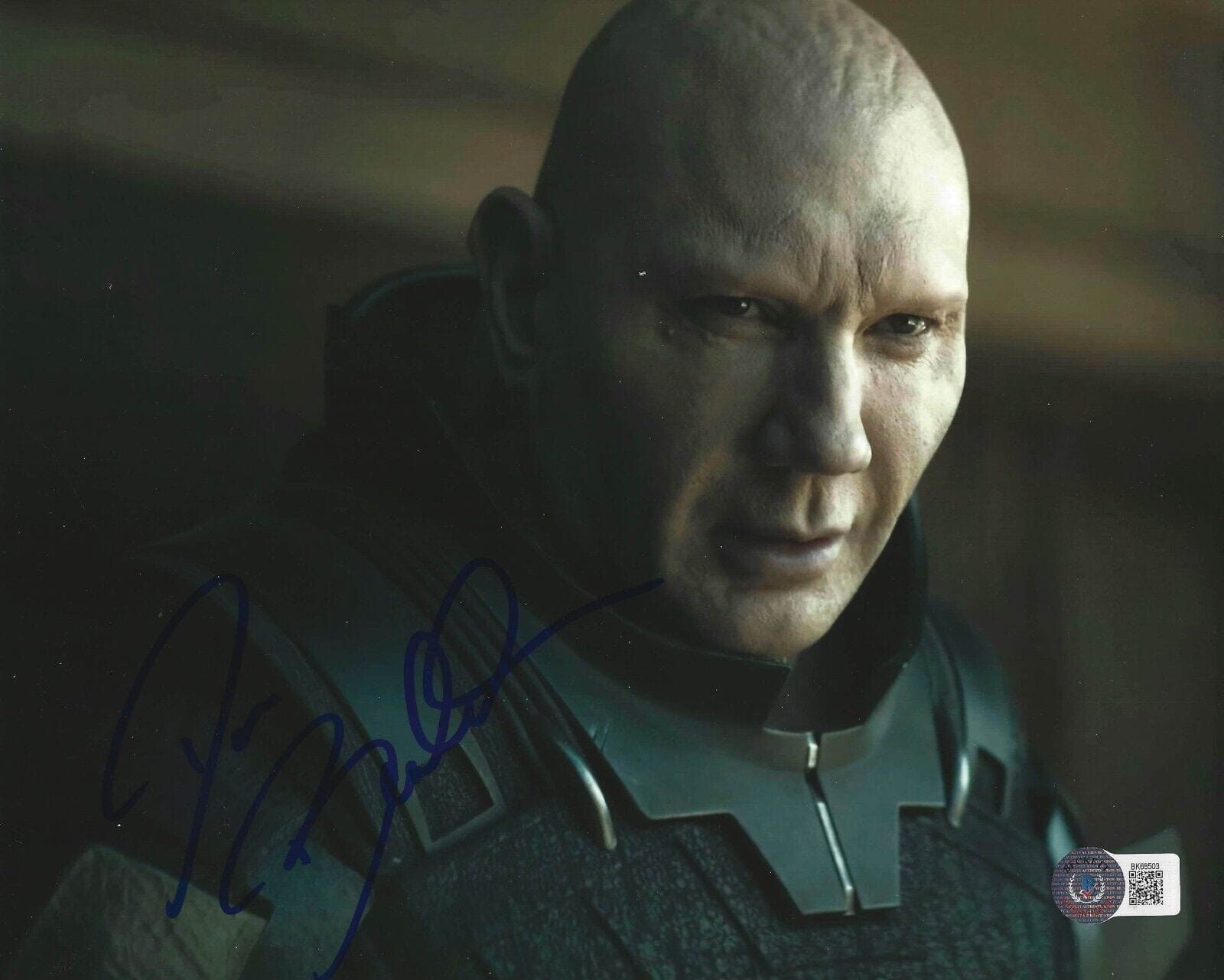 Dave Bautista Signed 8x10 Photo from Guardians of the Galaxy Beckett COA