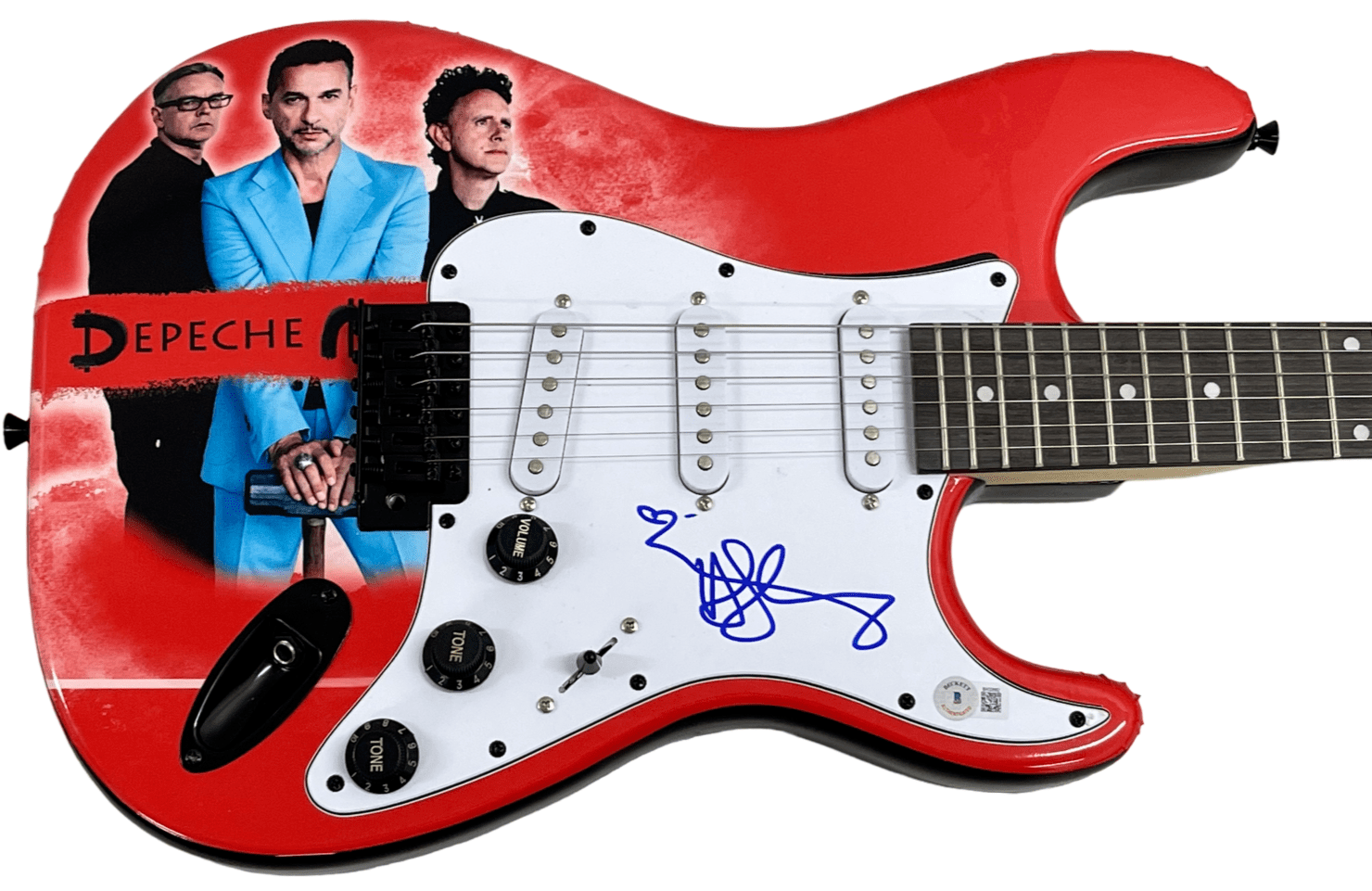 Dave Gahan of Depeche Mode Authentic Autographed Full Size Electric Custom Guitar