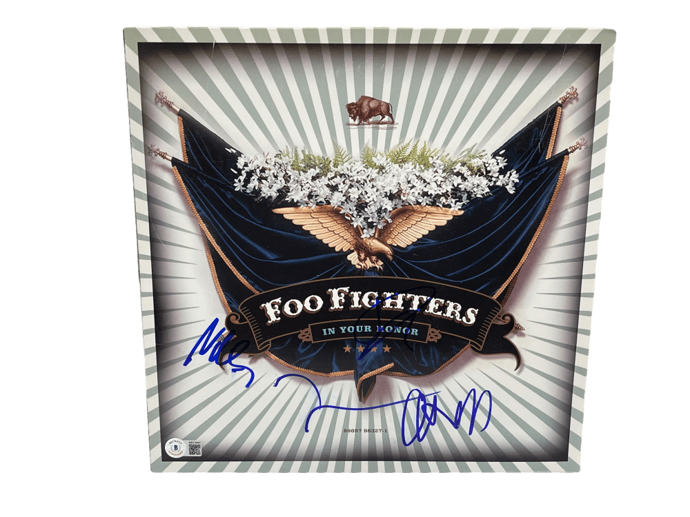 Dave Grohl, Nate Mendel, Chris Shiflett and Taylor Hawkins of Foo Fighters Authentic Autographed Vinyl Record
