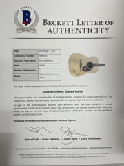 Dave Matthews Signed Guitar Beckett COA - Item #3 - View 4