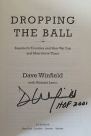 Dave Winfield Authentic Autographed Dropping the Ball Hardcover Book - Prime Time Signatures - Sports