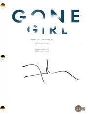 David Fincher Signed Script from Gone Girl Beckett COA
