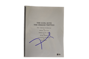 David Fincher Authentic Autographed The Girl with the Dragon Tattoo Script - Prime Time Signatures - TV & Film