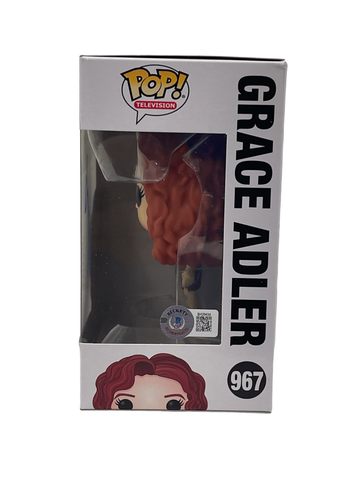 Debra Messing Signed Funko from Will & Grace Beckett COA - Detail View
