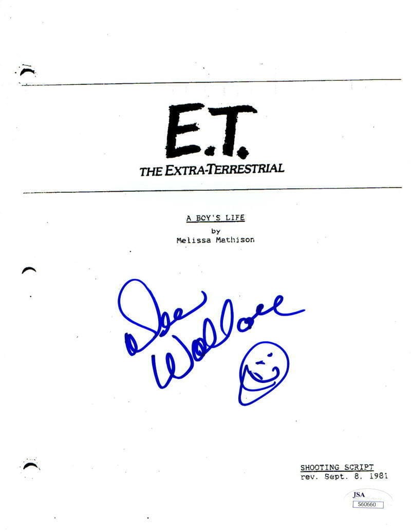 Dee Wallace Signed Script from E.T. Certified Authentic