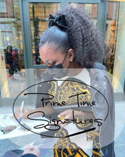Demi Singleton Signed 11x14 Photo from King Richard Beckett COA - Item #1 - Alternate Angle
