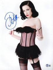 Dita Von Teese Signed 11x14 Photo Beckett COA - Item #28
