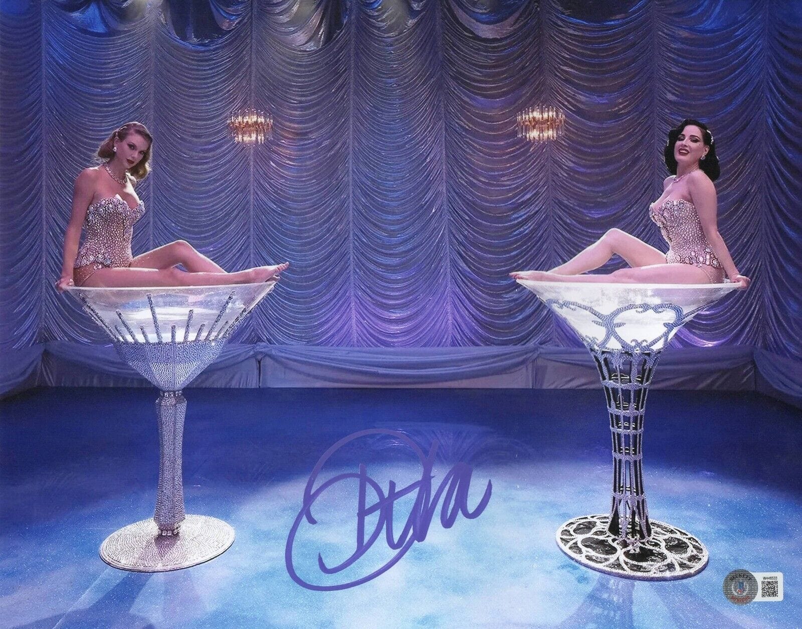 Dita Von Teese Signed 11x14 Photo Beckett COA - Item #7
