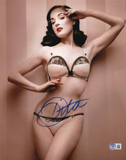 Dita Von Teese Signed 11x14 Photo Beckett COA - Item #2