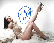 Dita Von Teese Signed 8x10 Photo Beckett COA - Item #21