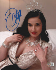 Dita Von Teese Signed 8x10 Photo Beckett COA - Item #17